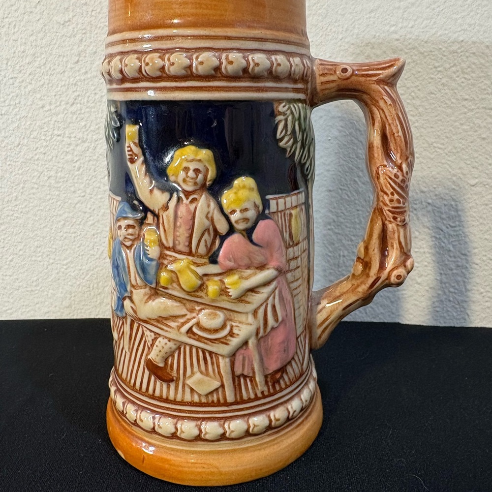 Vintage Ceramic German Stein Likely Trimot Ware made in Japan 7 Inches Tall